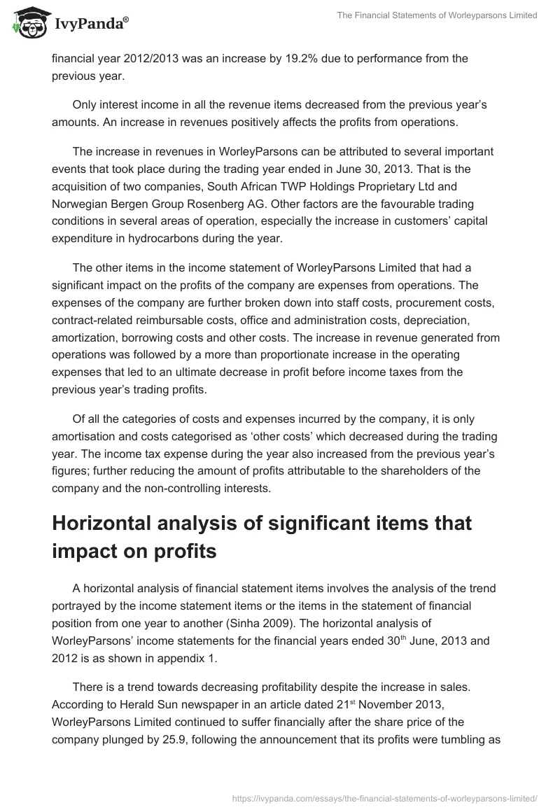 The Financial Statements of Worleyparsons Limited. Page 2