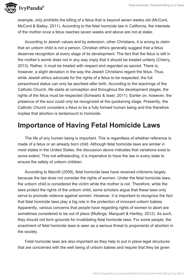 Fetal Homicide: Planned Killing of a Fetus. Page 3