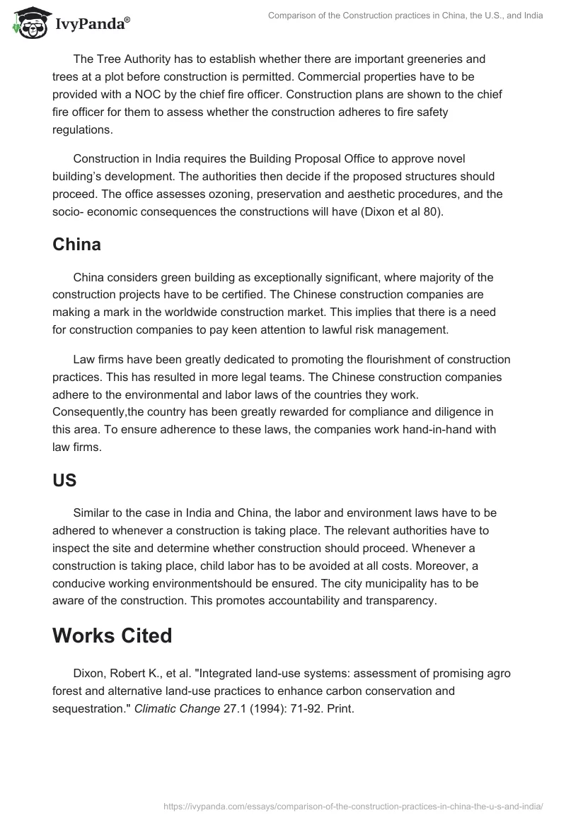 Comparison of the Construction Practices in China, the U.S., and India. Page 4