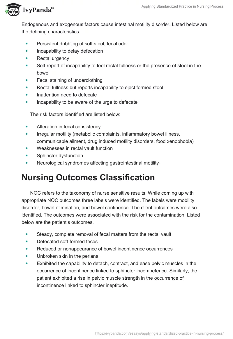 Applying Standardized Practice in Nursing Process. Page 2