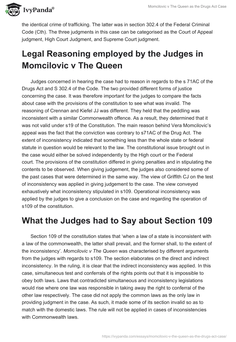 Momcilovic v The Queen as the Drugs Act Case. Page 2