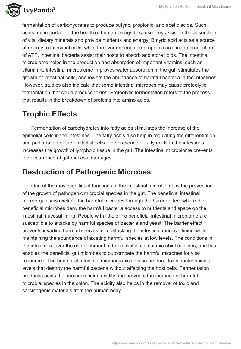 My Favorite Bacteria: Intestinal Microbiome. Page 2