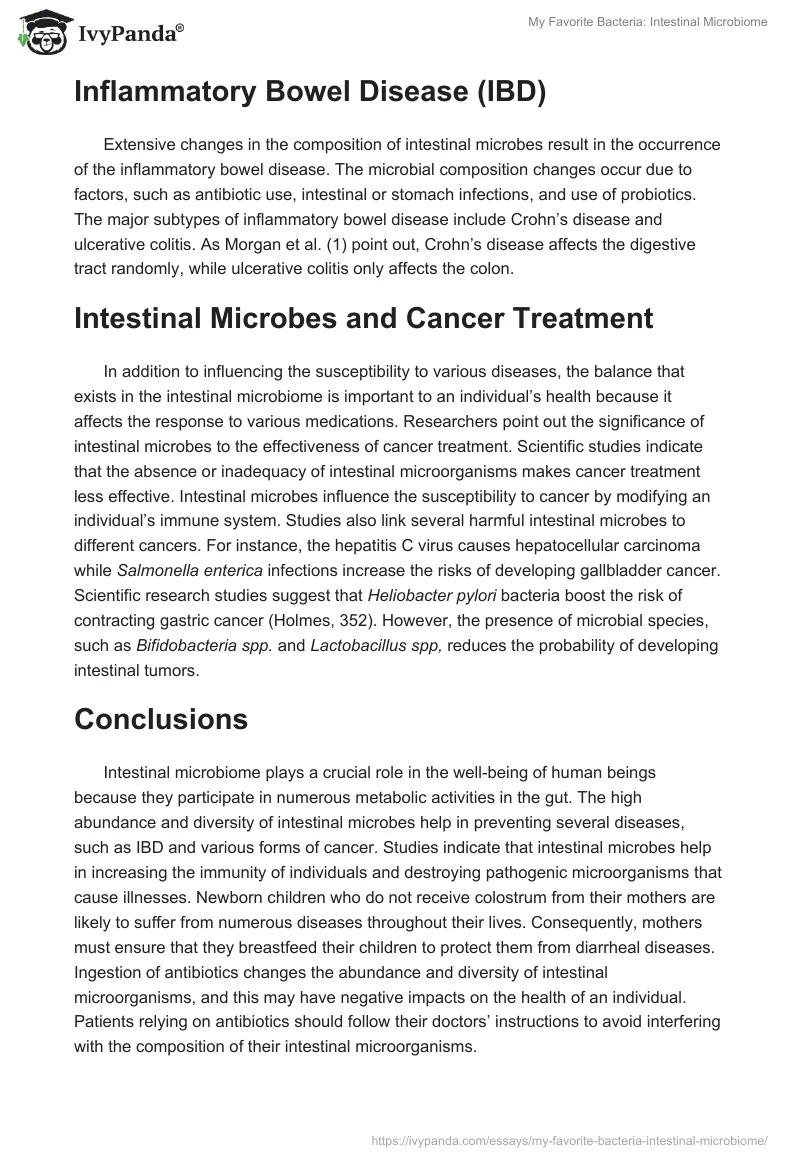 My Favorite Bacteria: Intestinal Microbiome. Page 4