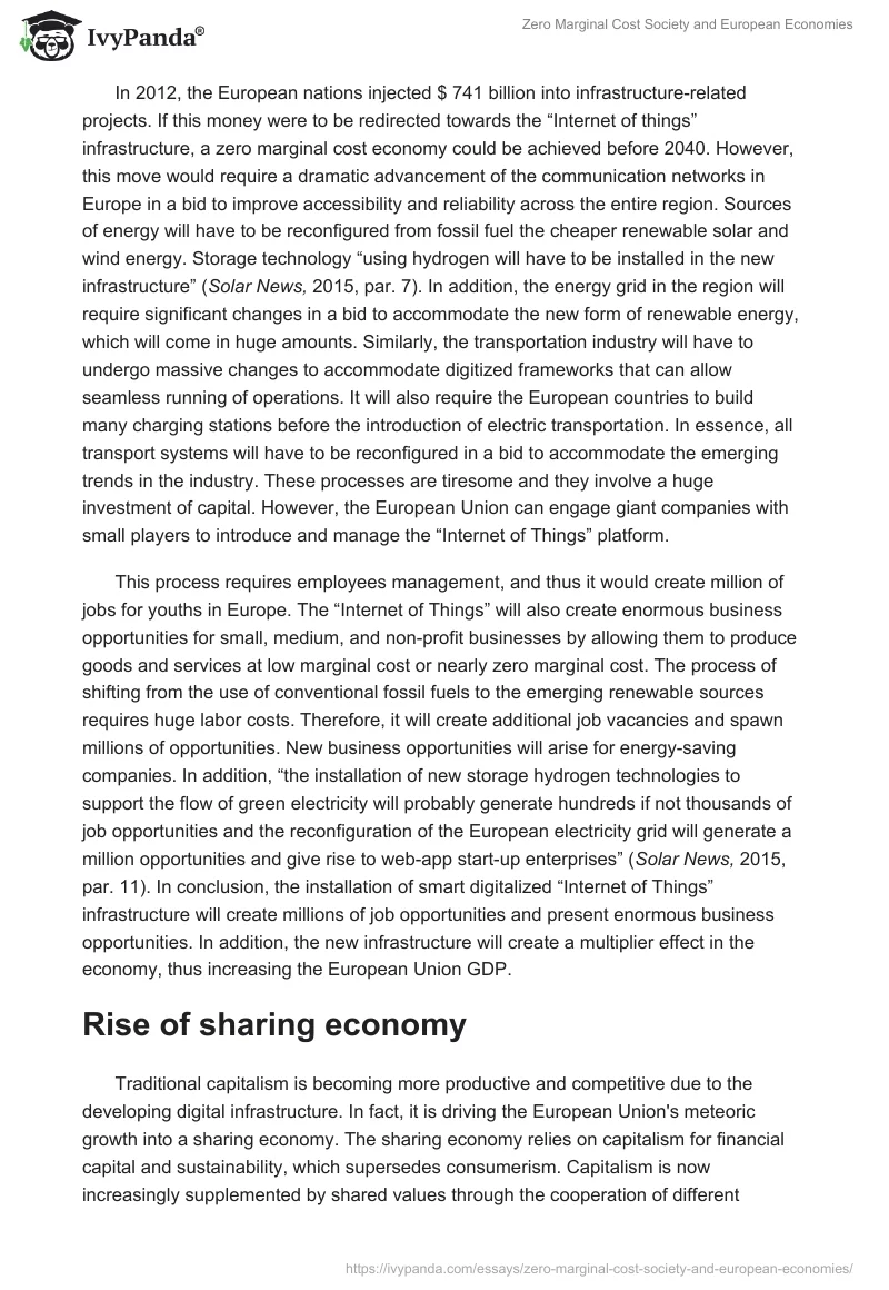 Zero Marginal Cost Society and European Economies. Page 4