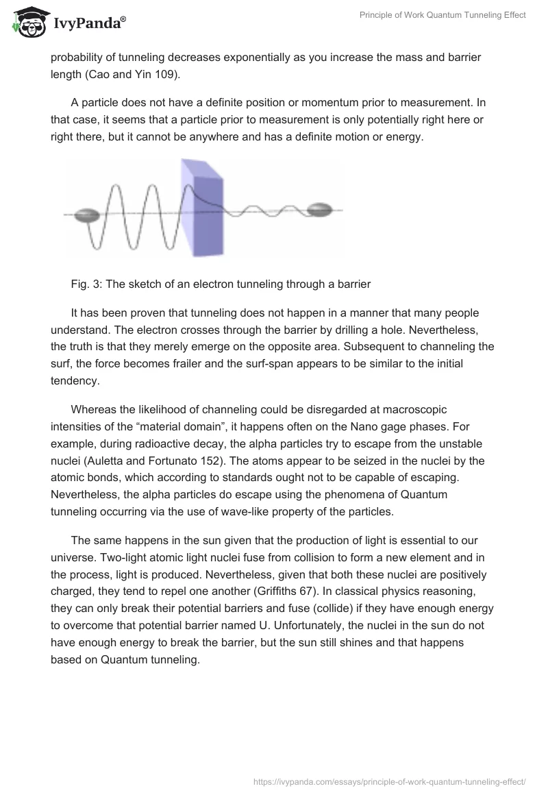 Principle of Work Quantum Tunneling Effect. Page 5