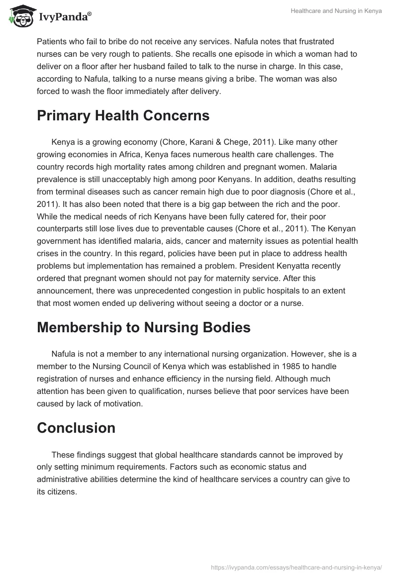 Healthcare and Nursing in Kenya. Page 2