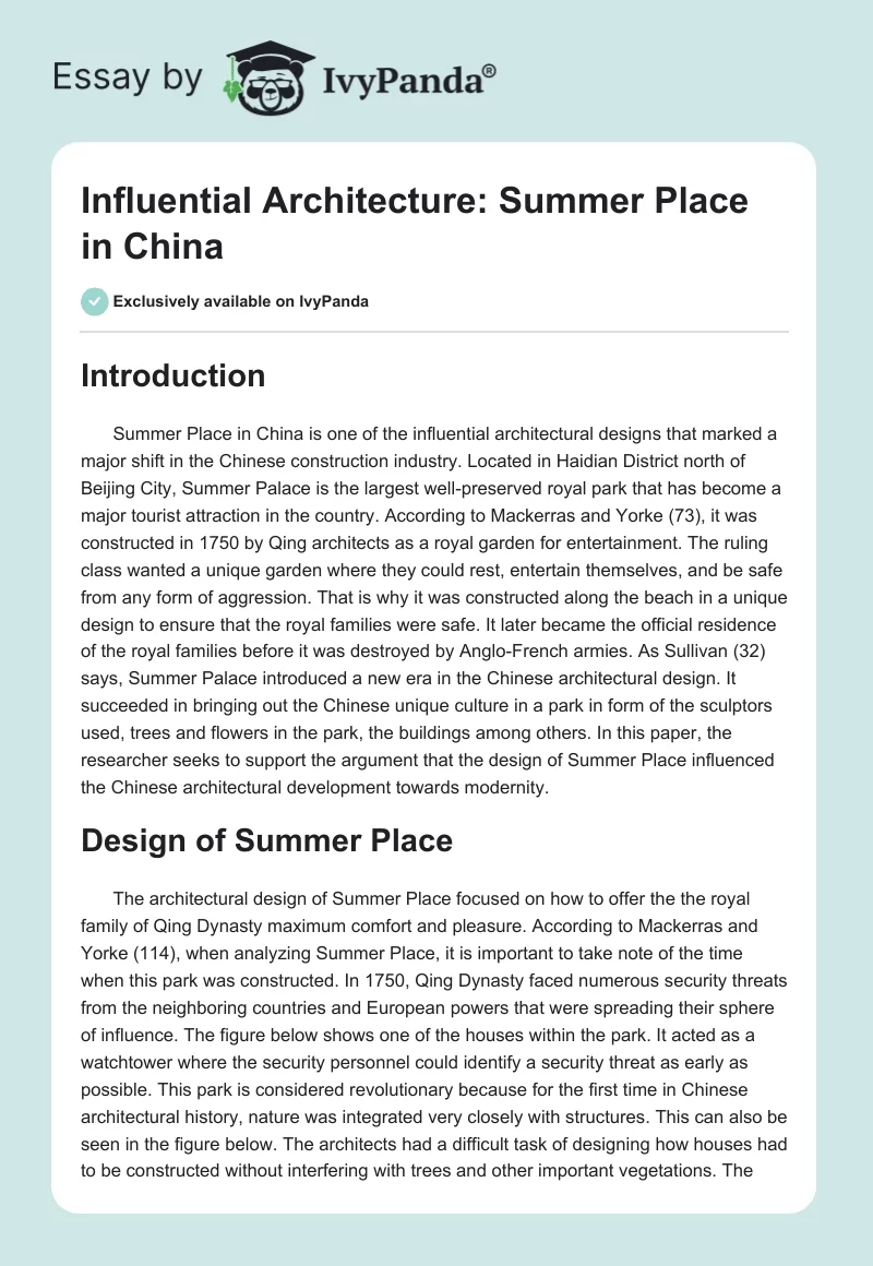 Influential Architecture: Summer Place in China. Page 1