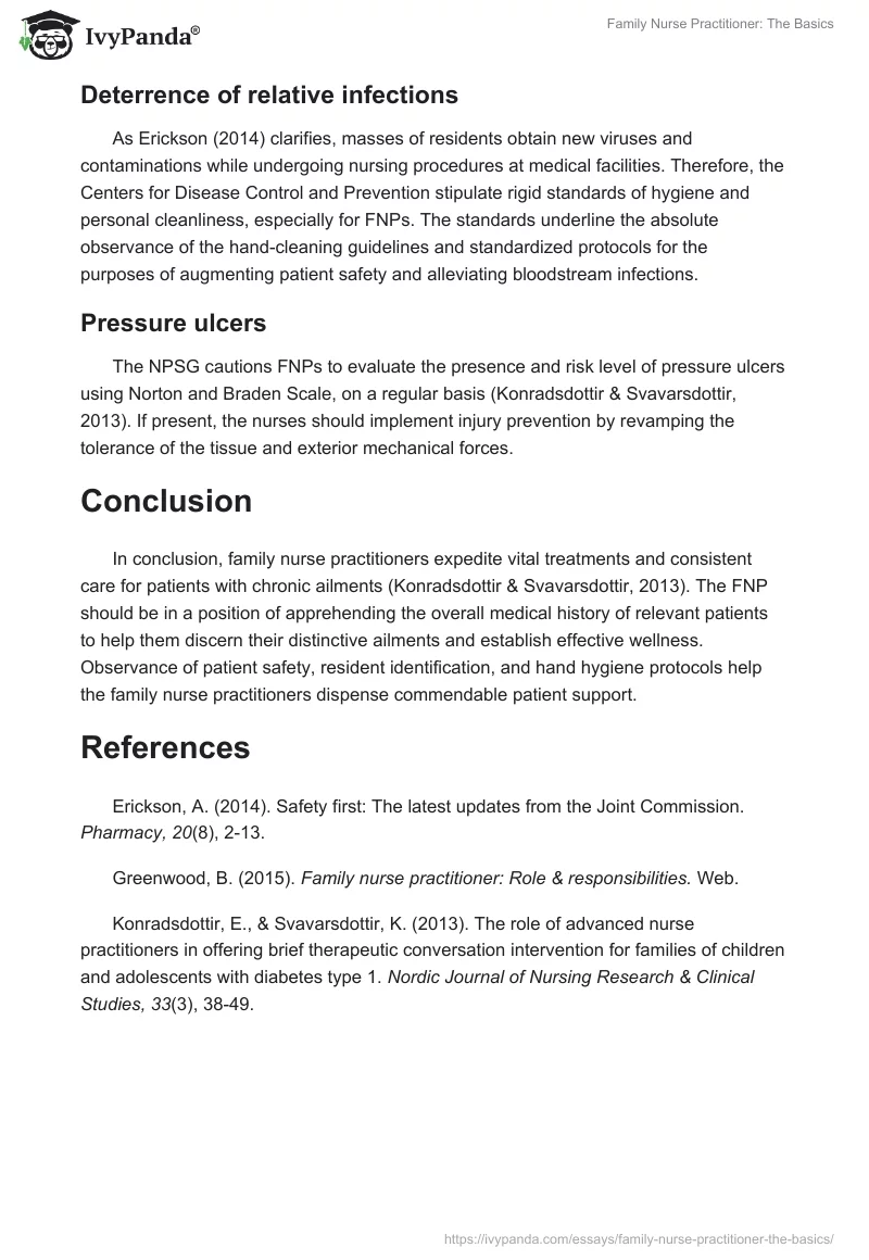 Family Nurse Practitioner: The Basics. Page 4