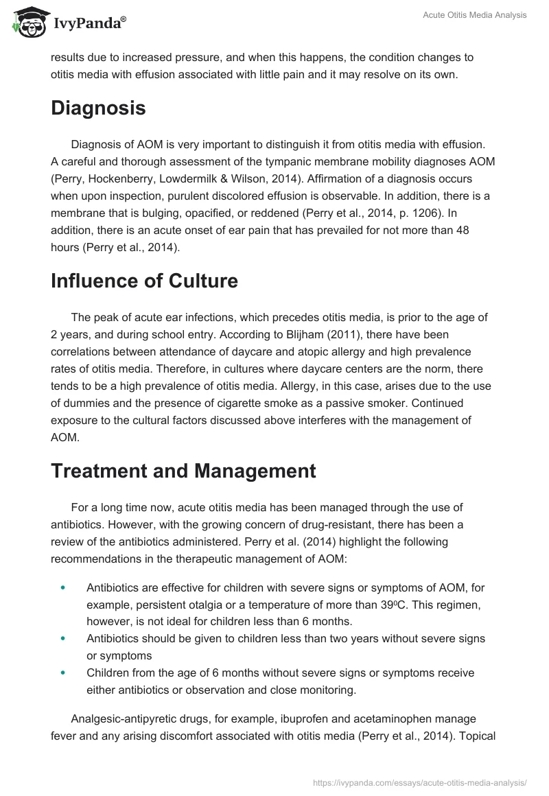 Acute Otitis Media Analysis. Page 2