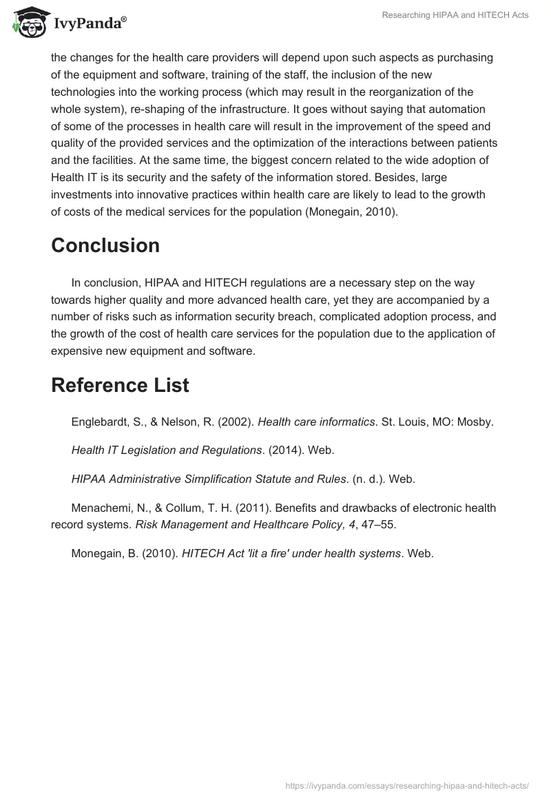 Researching HIPAA and HITECH Acts. Page 3