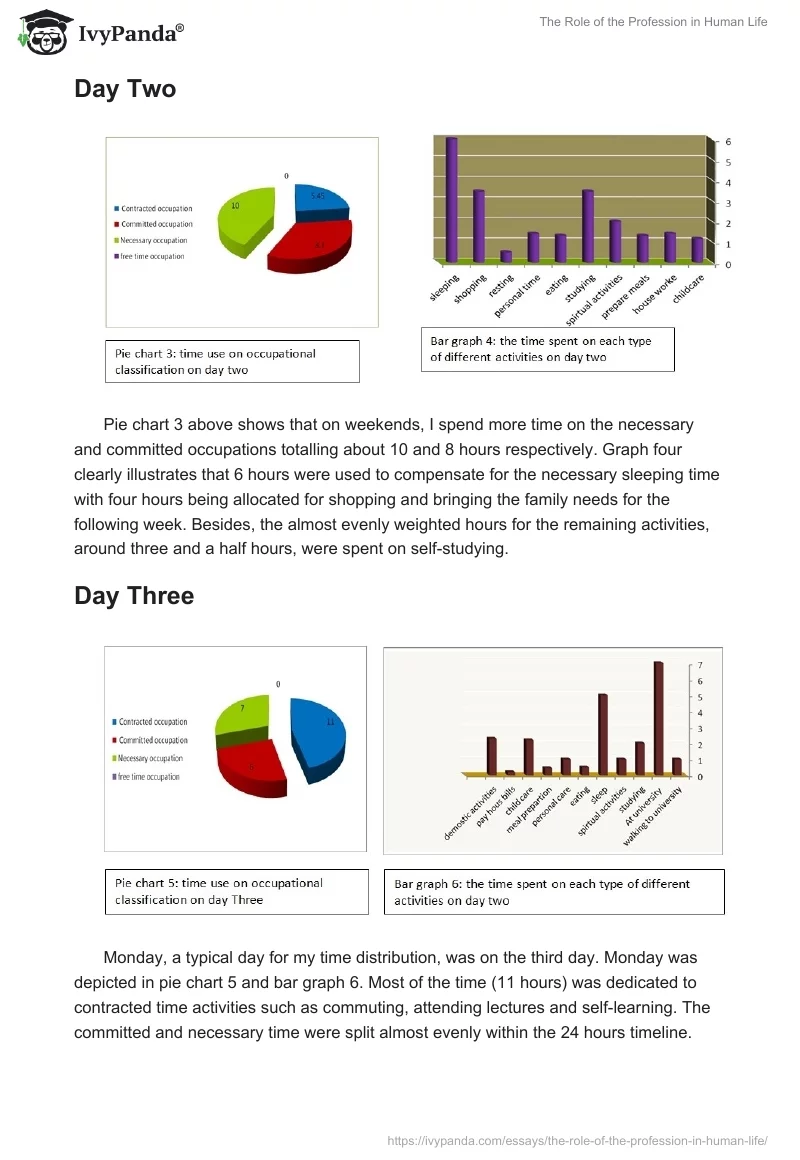 The Role of the Profession in Human Life. Page 4