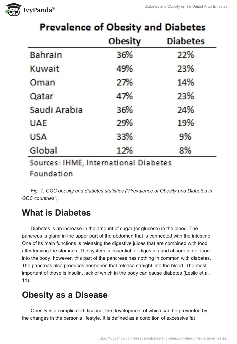 Diabetes and Obesity in the United Arab Emirates. Page 2