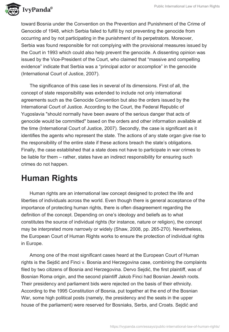 Public International Law of Human Rights. Page 2