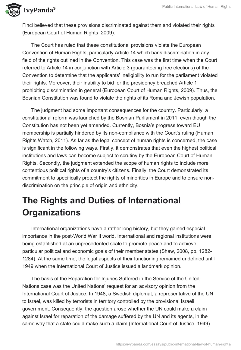 Public International Law of Human Rights. Page 3