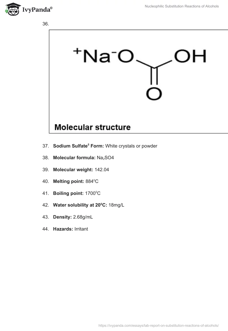 Nucleophilic Substitution Reactions of Alcohols. Page 5