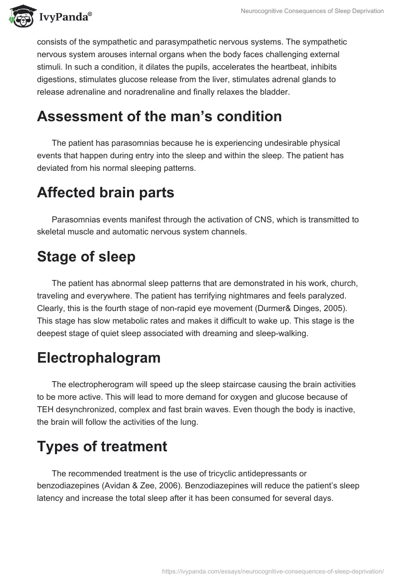 Neurocognitive Consequences of Sleep Deprivation. Page 2