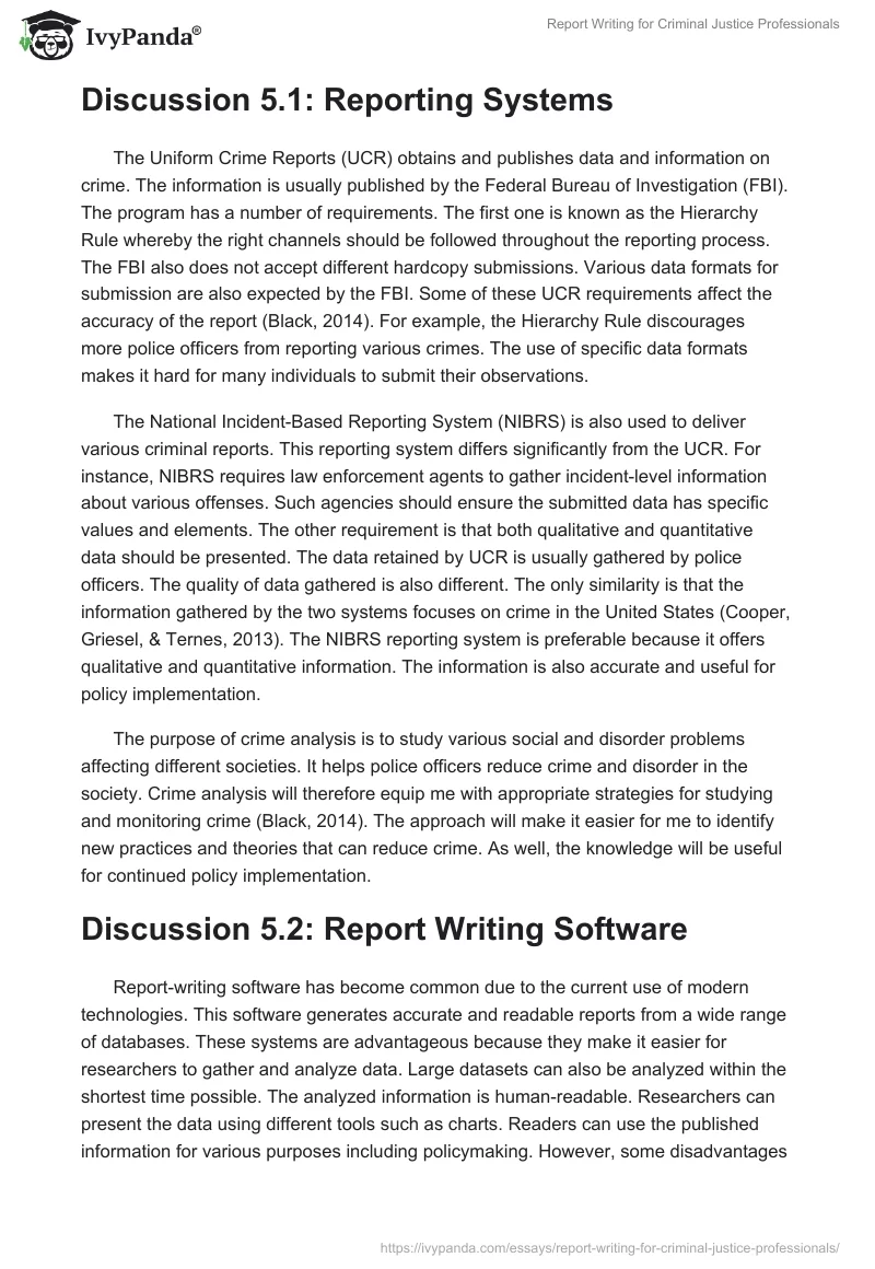 Report Writing for Criminal Justice Professionals. Page 2