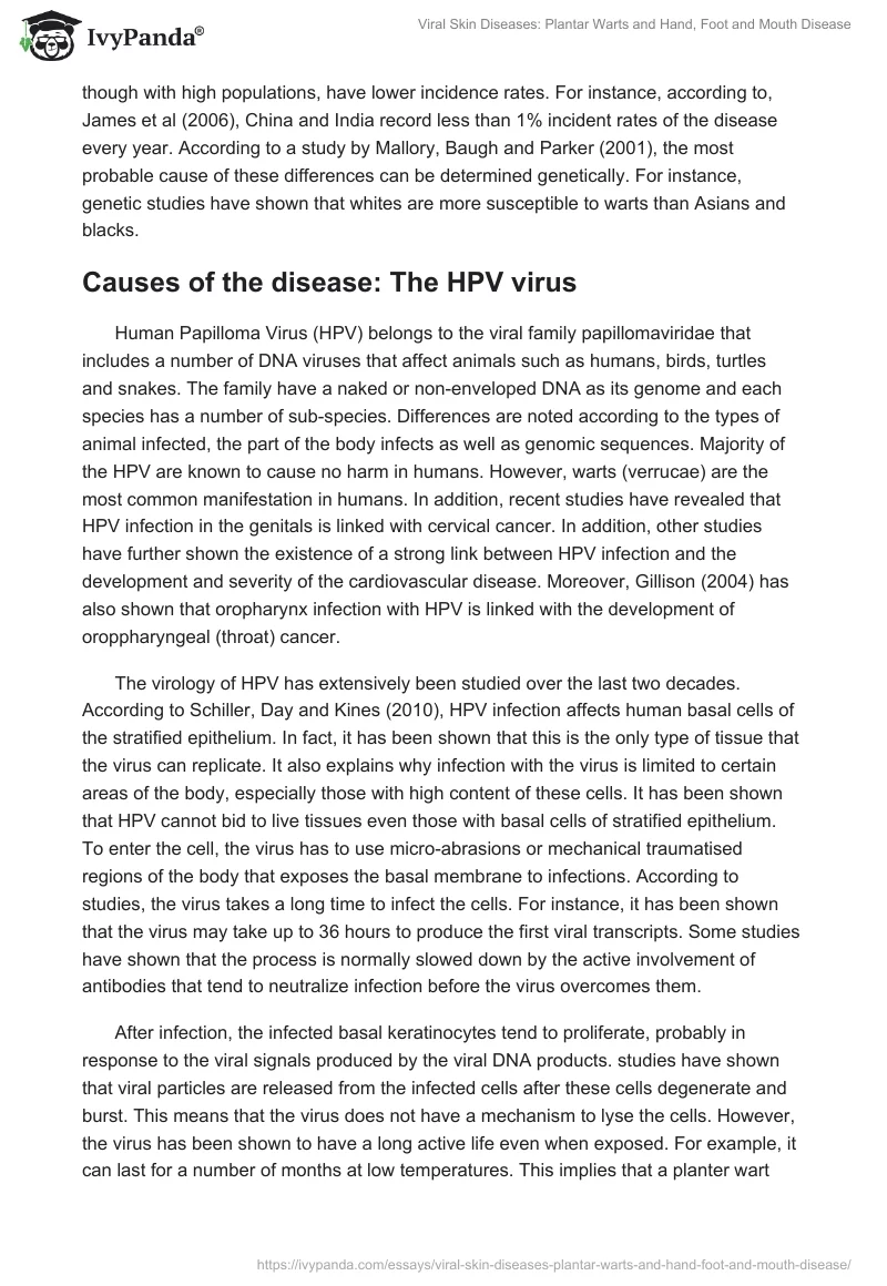 Viral Skin Diseases: Plantar Warts and Hand, Foot and Mouth Disease. Page 2