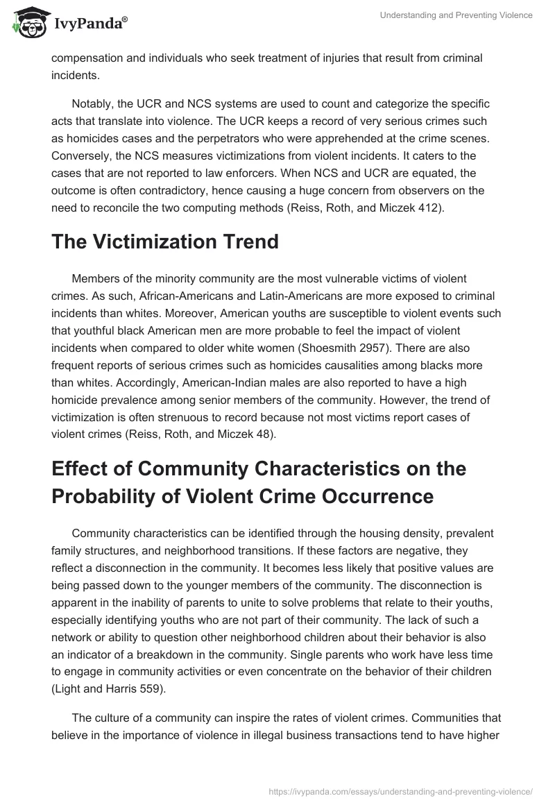 Understanding and Preventing Violence. Page 2