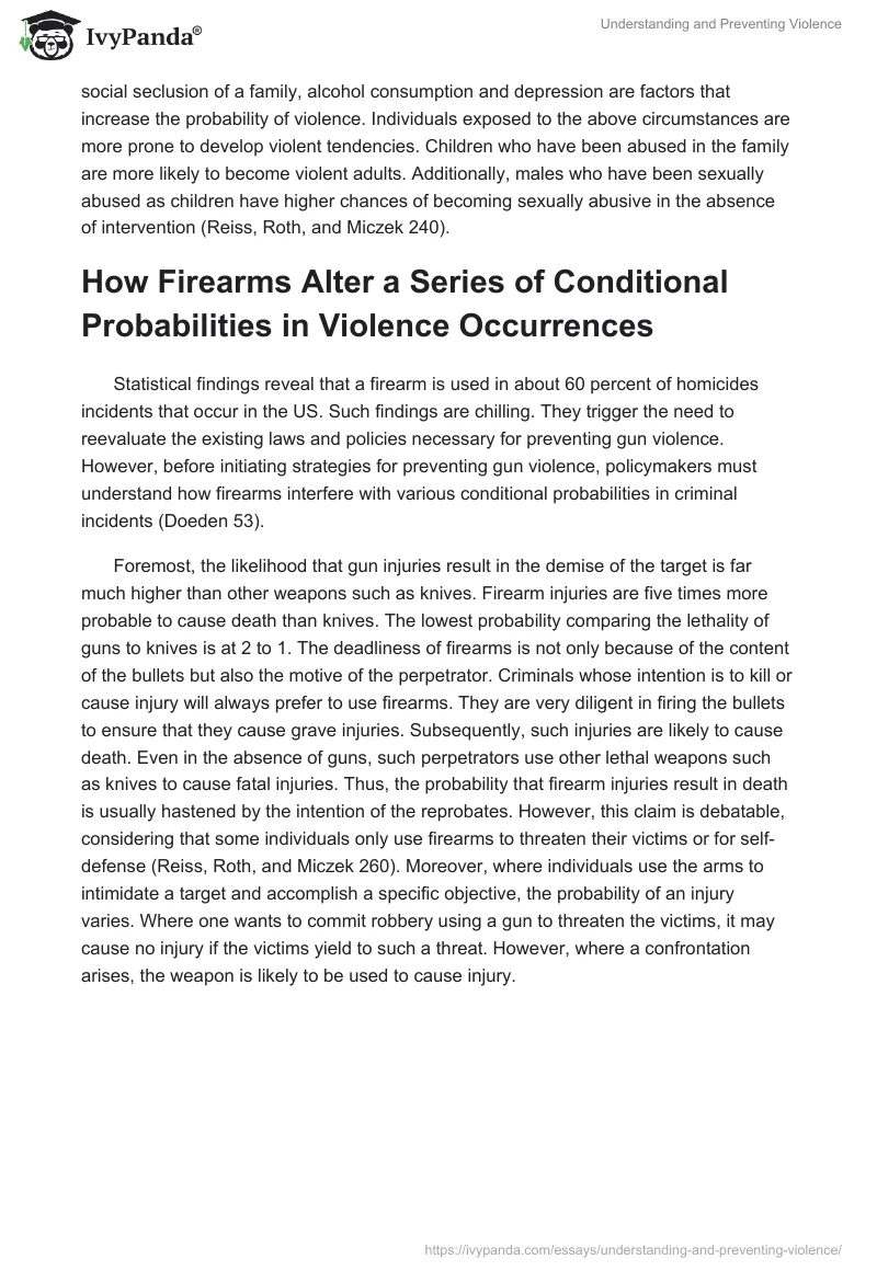 Understanding and Preventing Violence. Page 5