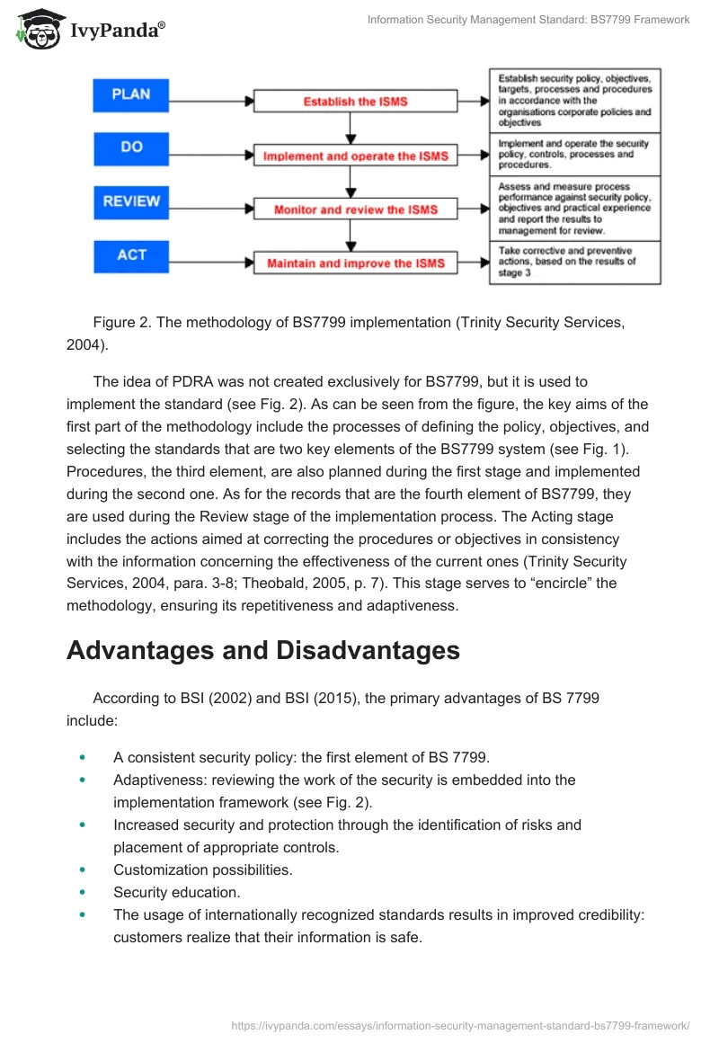 Information Security Management Standard: BS7799 Framework. Page 3