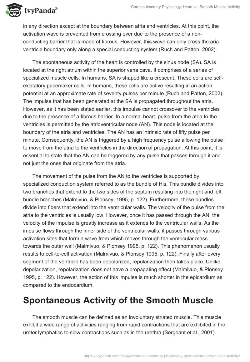 Cardiopulmonary Physiology: Heart vs. Smooth Muscle Activity. Page 3
