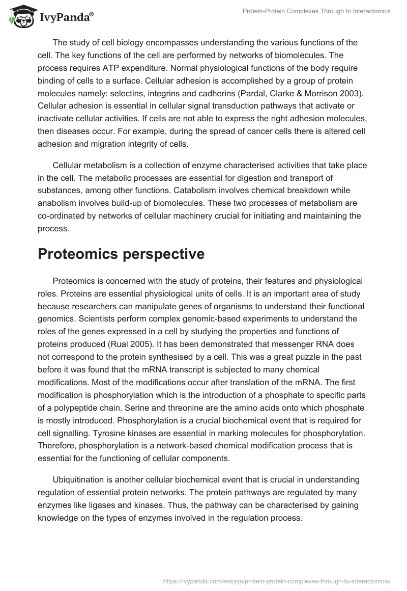 Protein-Protein Complexes Through to Interactomics. Page 5