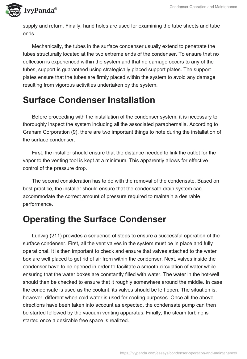 Condenser Operation and Maintenance. Page 4