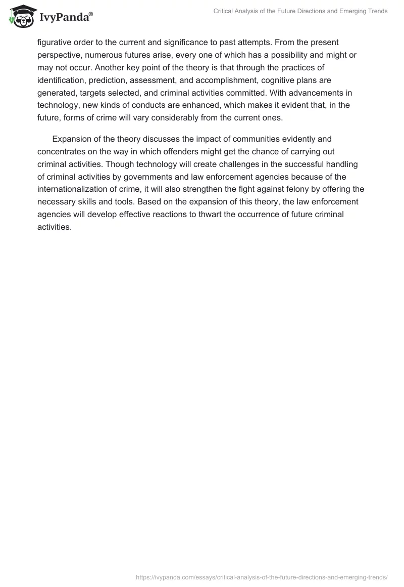 Critical Analysis of the Future Directions and Emerging Trends. Page 3