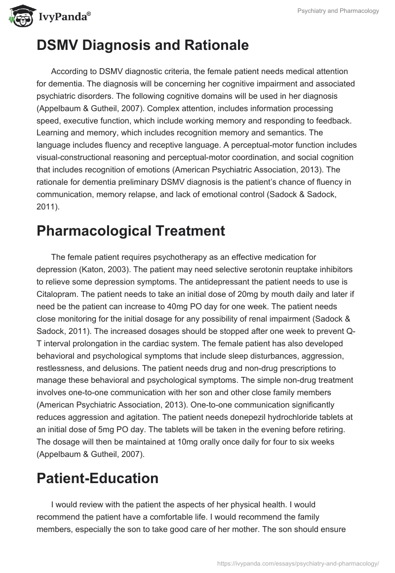 Psychiatry and Pharmacology. Page 3