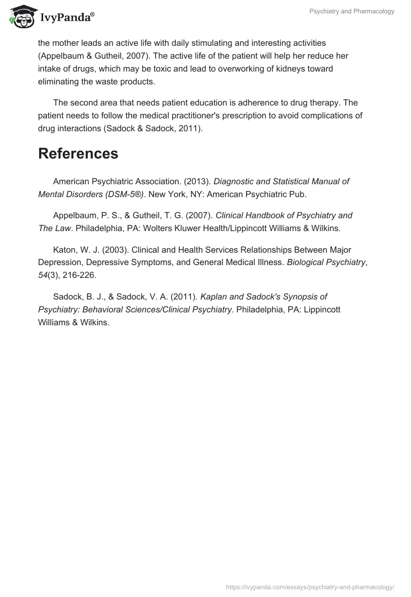 Psychiatry and Pharmacology. Page 4