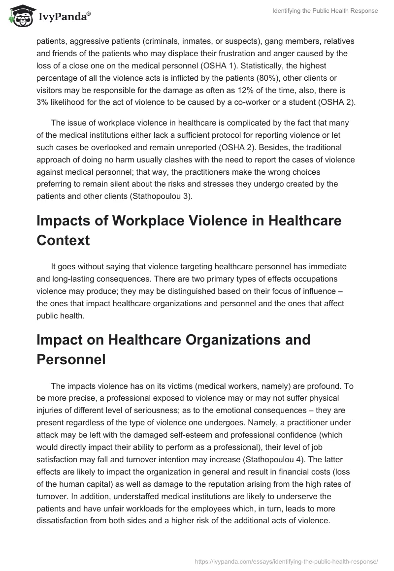 Identifying the Public Health Response. Page 4