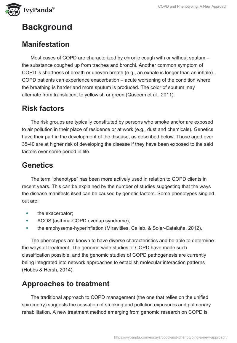 COPD and Phenotyping: A New Approach. Page 2