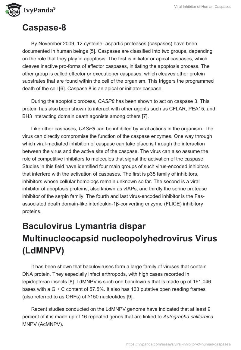 Viral Inhibitor of Human Caspases. Page 2