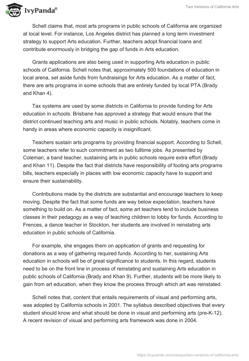 Two Versions of California Arts. Page 3