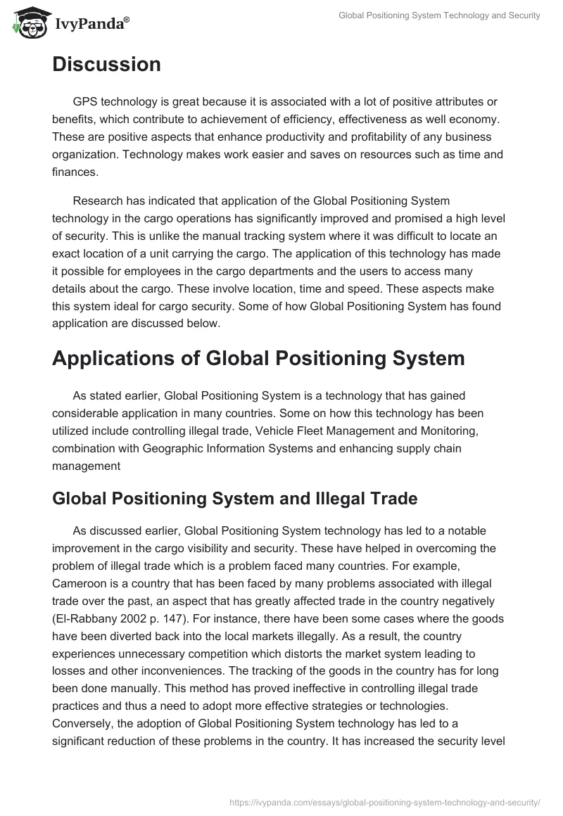 Global Positioning System Technology and Security. Page 4