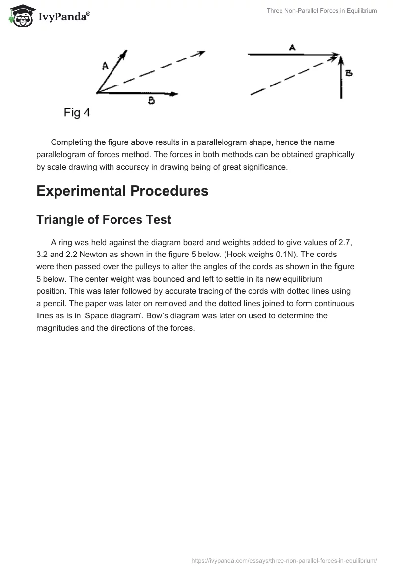 Three Non-Parallel Forces in Equilibrium. Page 3