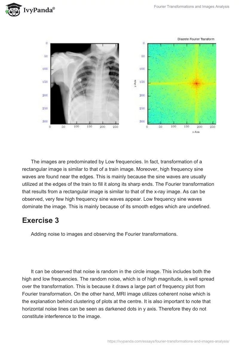 Fourier Transformations and Images Analysis. Page 4