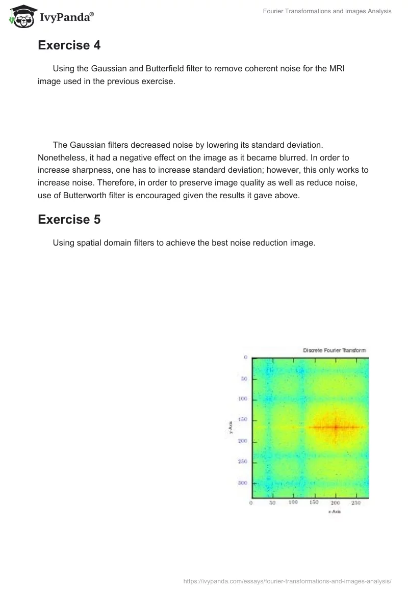 Fourier Transformations and Images Analysis. Page 5