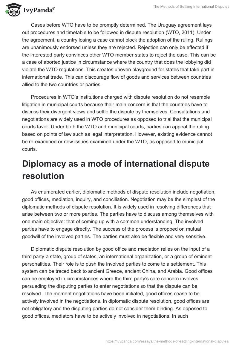 The Methods of Settling International Disputes. Page 3