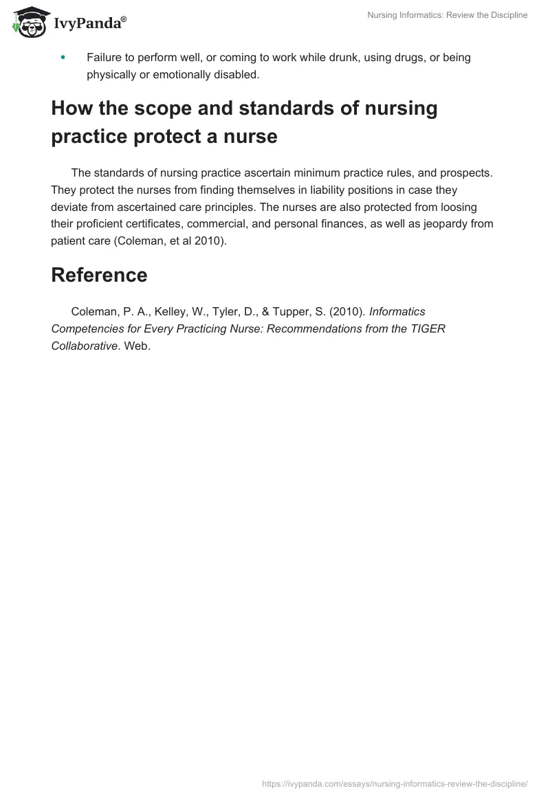 Nursing Informatics: Review the Discipline. Page 5