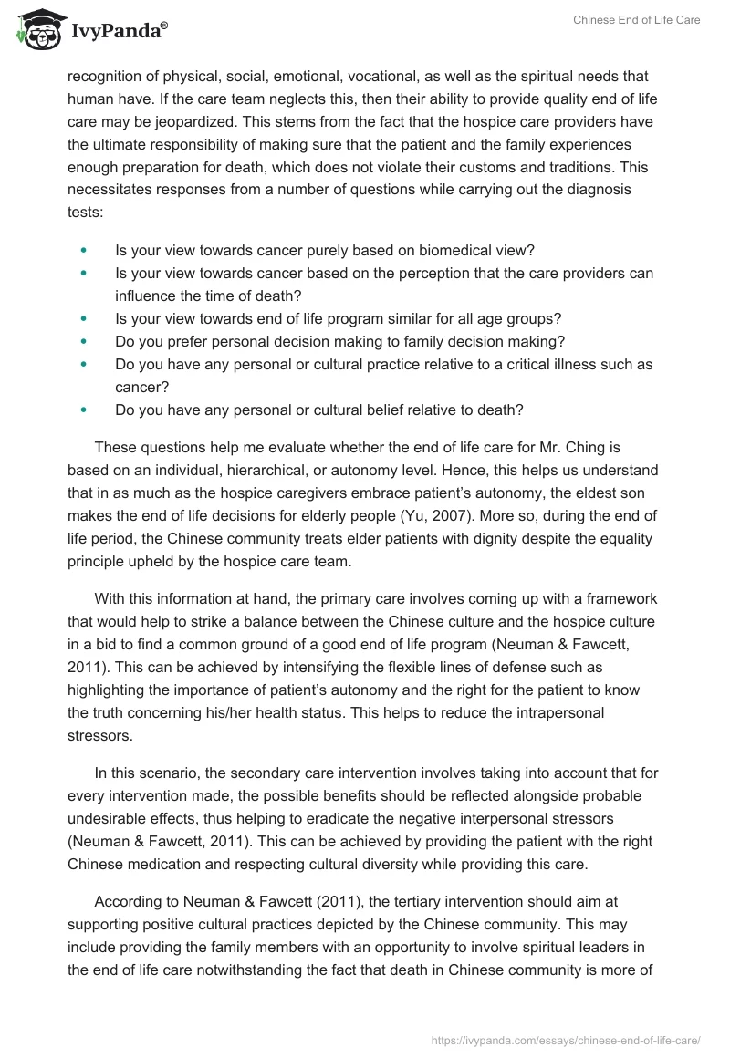 Chinese End of Life Care. Page 4
