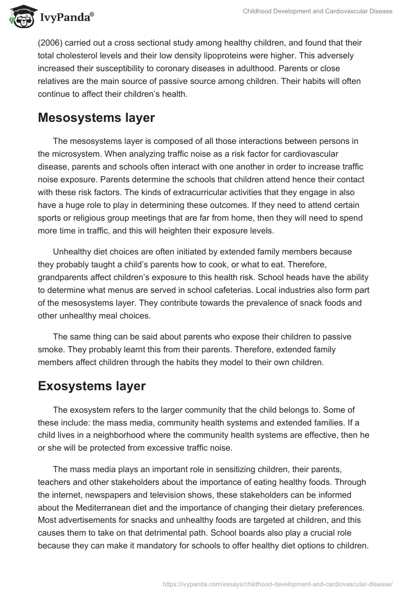 Childhood Development and Cardiovascular Disease. Page 3