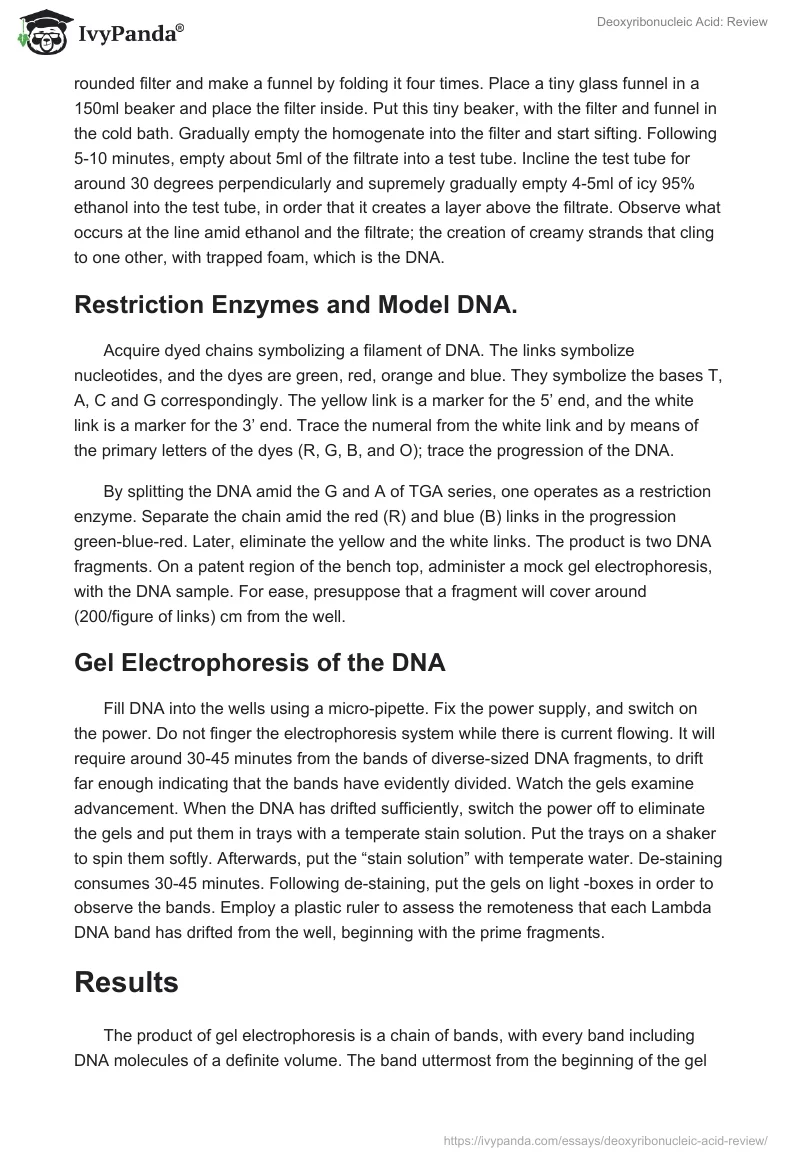Deoxyribonucleic Acid: Review. Page 2