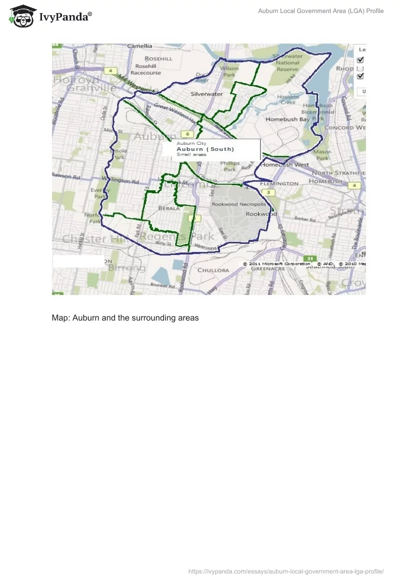 Auburn Local Government Area (LGA) Profile. Page 2
