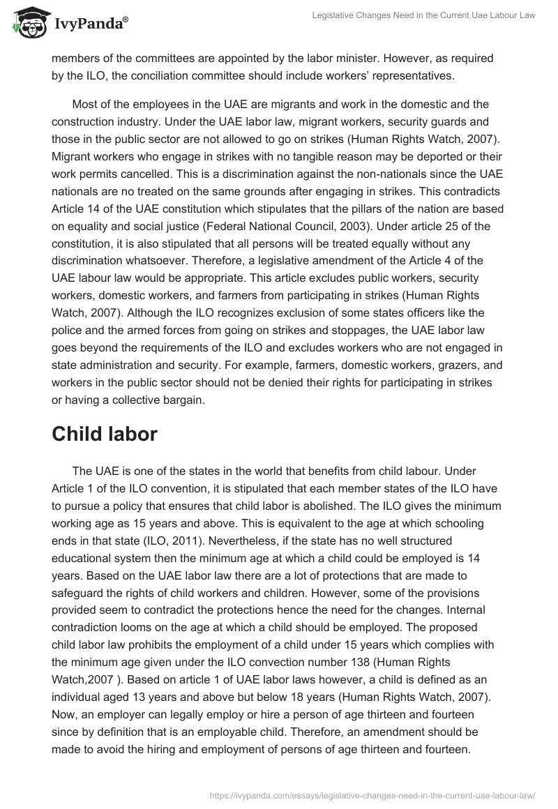 Legislative Changes Need in the Current Uae Labour Law. Page 3