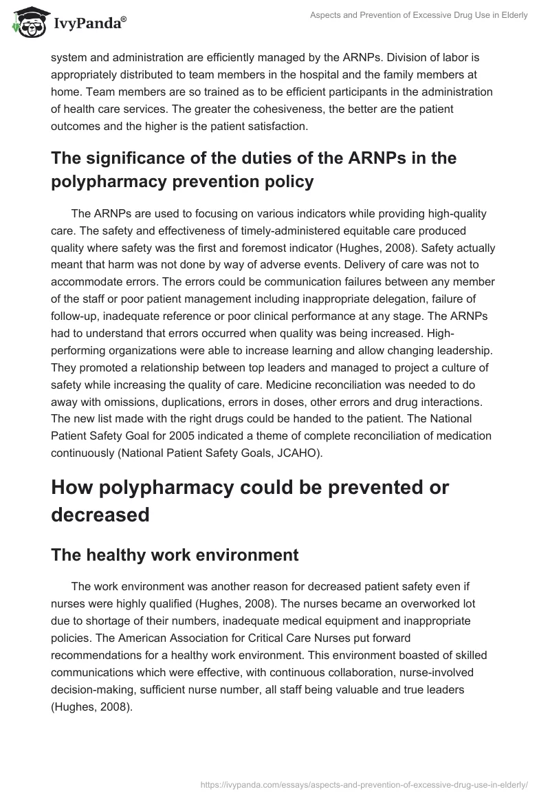 Aspects and Prevention of Excessive Drug Use in Elderly. Page 4
