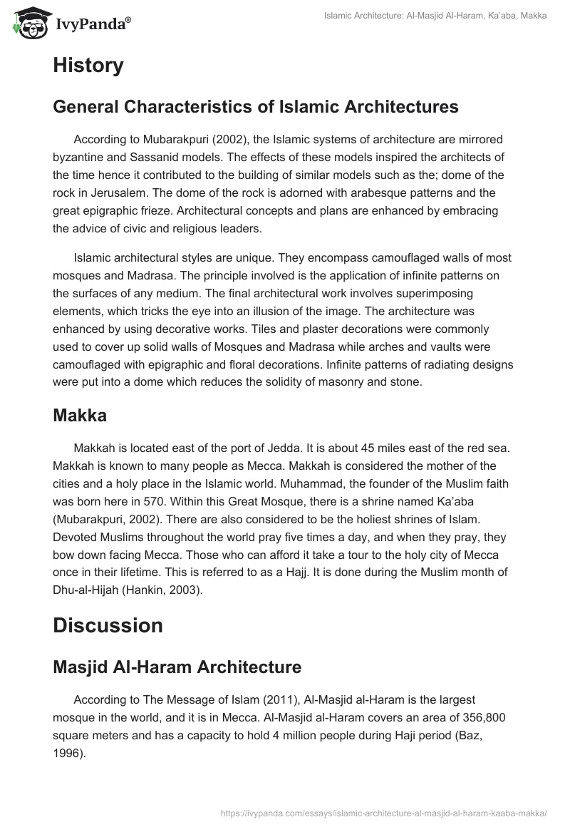 Islamic Architecture: Al-Masjid Al-Haram, Ka’aba, Makka. Page 2