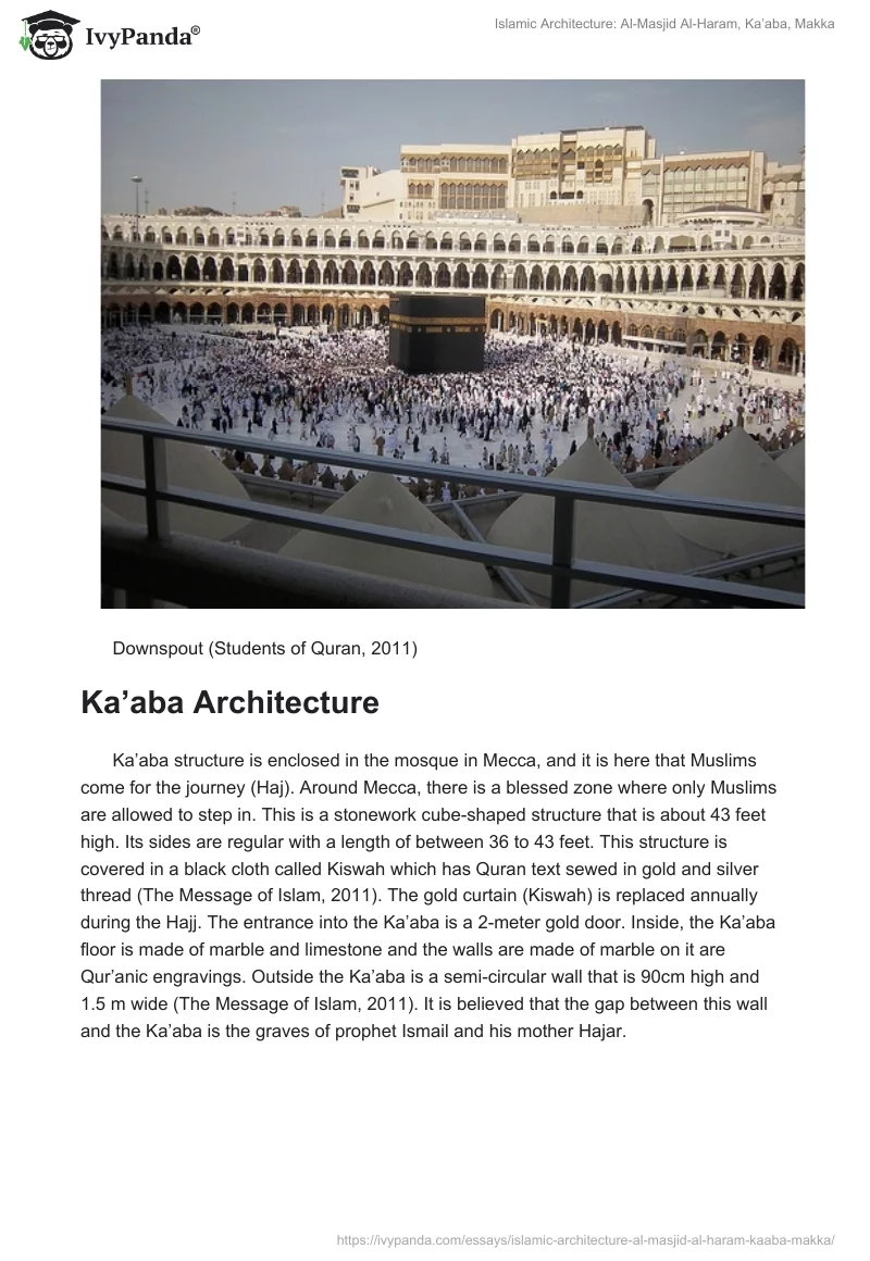 Islamic Architecture: Al-Masjid Al-Haram, Ka’aba, Makka. Page 5