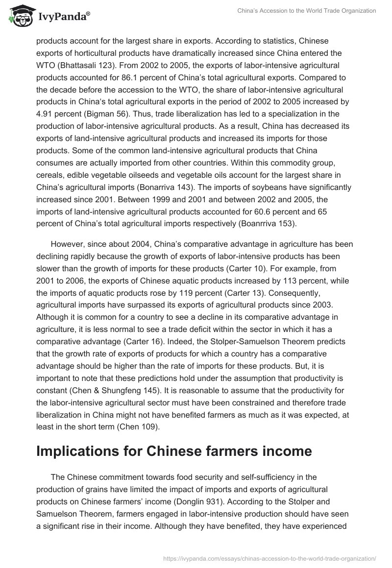 China’s Accession to the World Trade Organization. Page 3